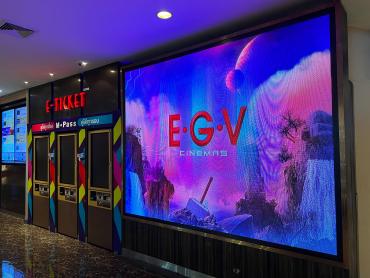 LED screen P3.91 ด้านข้าง Box office @ EGV Seacon Bangkae